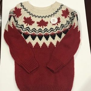 NWT Childrens "Small" Canadiana Winter Sweater